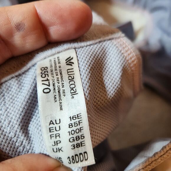 Wacoal 855170 Simone Seamless Underwire Sports Bra Size 38DDD Light Purple - Picture 3 of 4